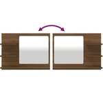 Miroir de bain 60 x 10 5 x 45 cm bois d'ingénierie marron 02_0006898