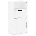vidaXL Meubles TV 4 Pièces avec rangement ODDA blanc bois de pin massif