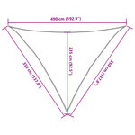 vidaXL Voile d'ombrage sable 3 5x3 5x4 9 m 100   polyester oxford