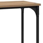 vidaXL Table console avec étagère chêne artisanal 75 x 30.5 x 75 cm
