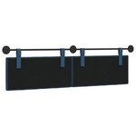 vidaXL Tête de lit suspendue Bleu Tissu