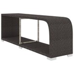 Vidaxl salon de jardin 10 pièces avec coussins résine tressée noir