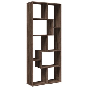 vidaXL Étagère séparatrice de pièce chêne marron 67x25x161 5 cm