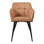 Lot de 4 chaises de salle à manger moderne design robuste 81 x 57 x 53 cm marron 03_0009805