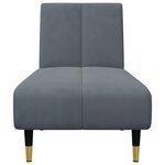 vidaXL Ensemble de canapés 2 Pièces gris foncé velours