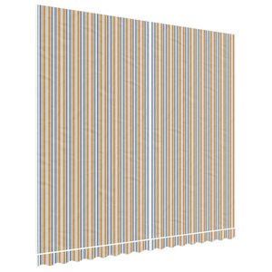 vidaXL Tissu de remplacement pour auvent rayures multicolores 4x3 5 m
