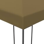 vidaXL Tonnelle avec guirlande lumineuse à LED 3x4 m Taupe