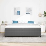 vidaXL Cadre de lit plateforme Gris clair 200 x 200 cm