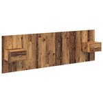 vidaXL Tête de lit avec armoire 3 Pièces Bois Ancien Bois d'ingénierie