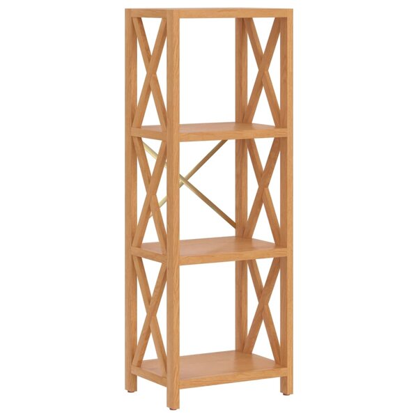 vidaXL Étagère à 4 niveaux 40x30x112 cm bois de chêne massif