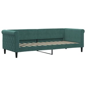 vidaXL Lit de repos sans matelas vert foncé 80x200 cm velours