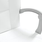 vidaXL Fauteuil inclinable de bureau Blanc Similicuir
