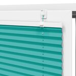 vidaXL Store plissé vert pétrole 55x100 cm largeur du tissu 54 4 cm