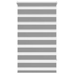 vidaXL Store vénitien Zebra 90 9 x 150 cm  largeur du tissu 86 7 cm  gris