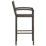 Jeu de bar de jardin 5 pièces avec accoudoirs résine tressée marron 02_0014486