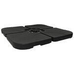 Base de parasol portable Sable/Eau 60 L