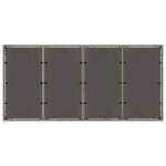 Ensemble de salle à manger de jardin 9 pièces vidaXL gris poly rattan