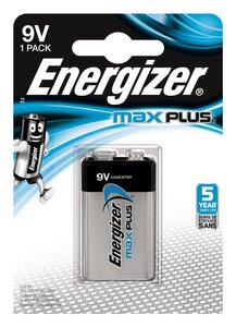 Blister de 1 Pile Carré MAXPLUS 9V 6LR61 E-Block ENERGIZER