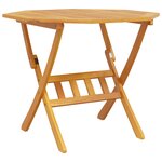 Ensemble de salle à manger de jardin 5 pièces en bois d'acacia massif