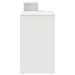 vidaXL Bureau avec Rangement Blanc 120.5x44x88.5 cm Bois