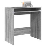 vidaXL Bureau Gris Sonoma 77 5 x 43 x 79 cm Bois d'ingénierie