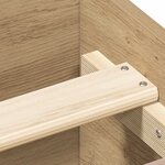 vidaXL Cadre de lit sans matelas chêne artisanal 120x200 cm