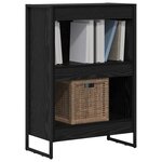 vidaXL Bibliothèque Chêne noir 80 x 30 x 155 cm Bois d'ingénierie