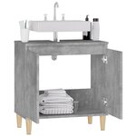 vidaXL Meuble d'évier gris béton 58x33x60 cm bois d'ingénierie
