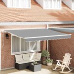 Auvent Manuel Blanc 3 5 x 2 5 m Métal