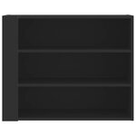 vidaXL Armoire murale noir 75x35x60 cm bois d'ingénierie
