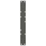 vidaXL Pieds de table basse 2 pièces Anthracite 60 x (42-43 3) cm Acier