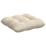 vidaXL Coussins de siège 4 Pièces Beige 45 x 45 cm Tissu en microfibre