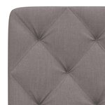vidaXL Coussin de tête de lit taupe 180 cm tissu