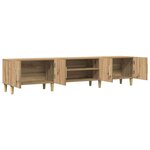 vidaXL Meuble TV chêne artisanal 180x31 5x40 cm bois d'ingénierie