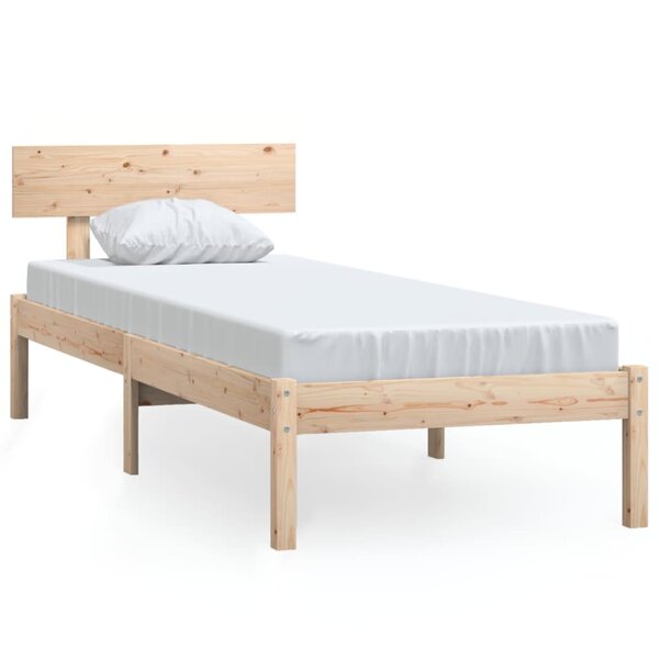 vidaXL Cadre de lit bois de pin massif 100x200 cm