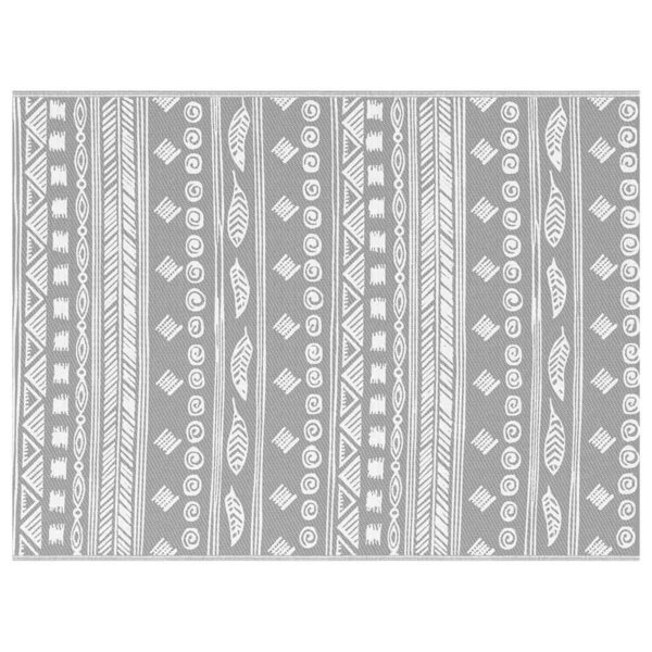 vidaXL Tapis d'extérieur ARAKIL Gris 300 x 400 cm PP