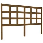 vidaXL Tête de lit Marron miel 156x4x100 cm Bois massif de pin