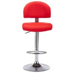 vidaXL Tabouret de bar Rouge Similicuir