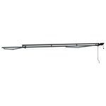 vidaXL Cadre de store manuel avec LEDs Anthracite 4 × 3 m Aluminium
