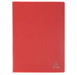 Protège-documents En Polypropylène 5/10e Opak Pochettes Cristal 200 Vues - A4 - Rouge - X 8 - Exacompta