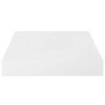 vidaXL Étagère murale flottante 4 Pièces Blanc brillant 23x23 5x3 8cm MDF