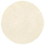 vidaXL Tapis shaggy à poils longs NAVARRA crème 240x240 cm polyester