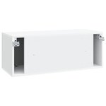 vidaXL Meuble TV mural Blanc 78 5 x 31 x 30 cm Bois d'ingénierie