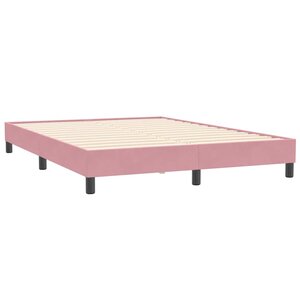 vidaXL Cadre de lit sans matelas rose 160x210 cm velours