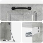 vidaXL Meuble TV mural Gris béton 59 5 x 31 x 30 cm Bois d'ingénierie