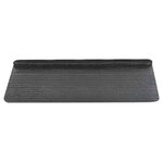 vidaXL Tapis d'escalier autocollants 15 Pièces 65x24 5x3 5 cm Gris