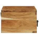 VidaXL Meuble TV mural 80x30x19 cm bois massif d'acacia