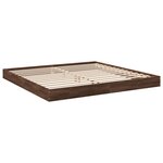 vidaXL Cadre de lit sans matelas chêne marron 180x200 cm