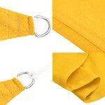 vidaXL Voile d'ombrage 160 g/m² rectangulaire jaune 4x7 m PEHD