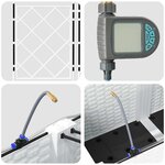 vidaXL Pots de jardin Blanc 120 x 120 x 142 cm Acier